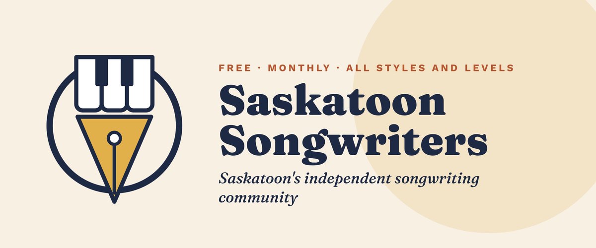 Saskatoon Songwriters logo — a pen nib topped with piano keys