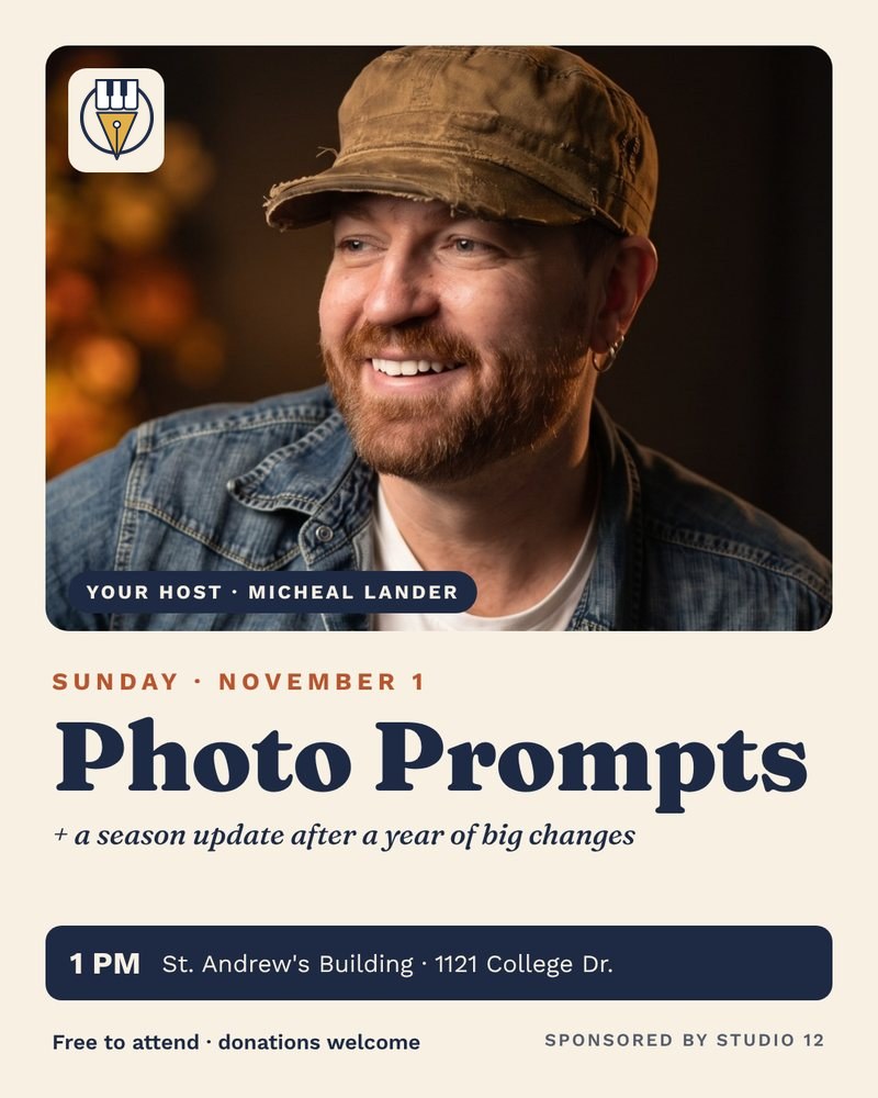 Photo Prompts, Sunday November 1, hosted by Micheal Lander
